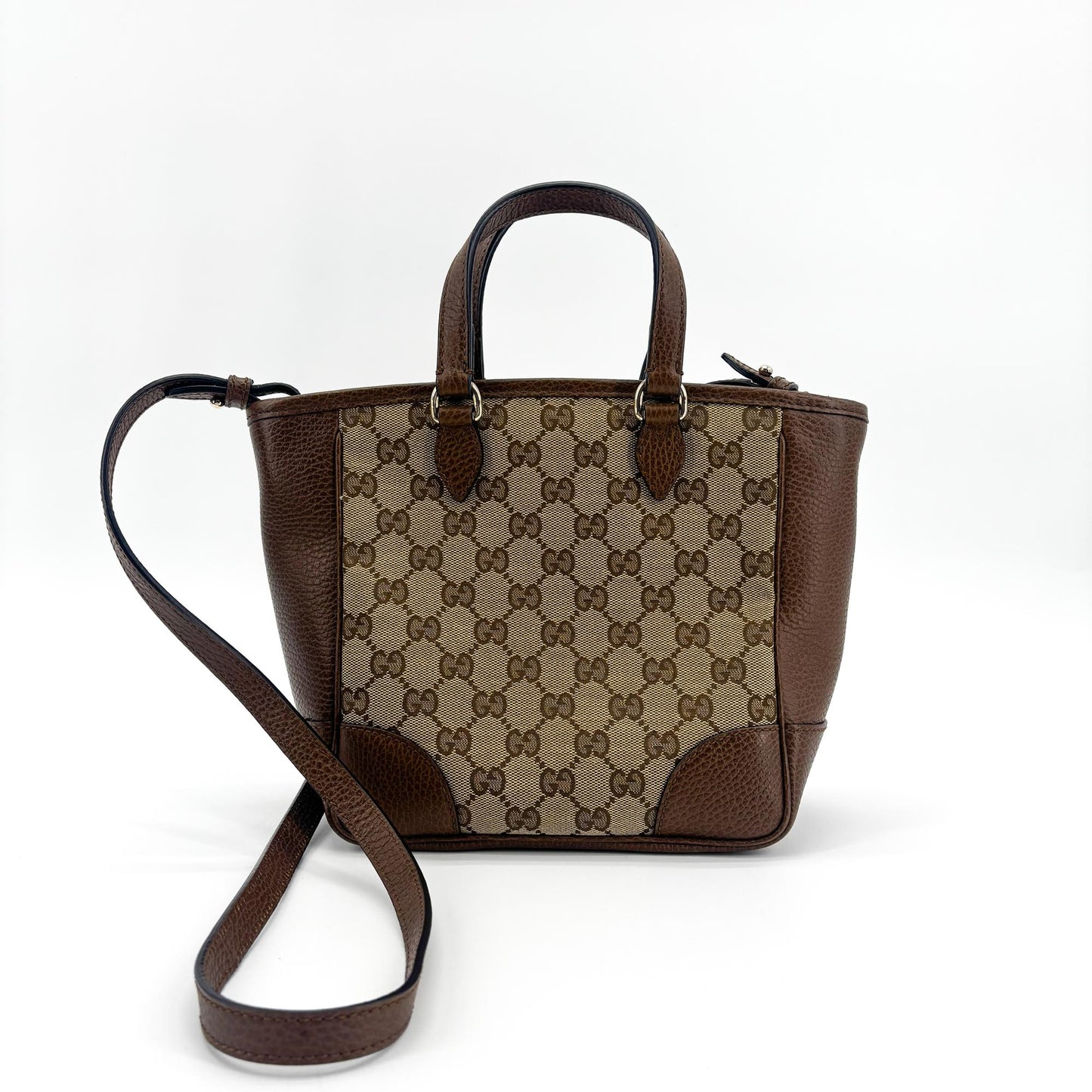 Gucci Bree GG Canvas Small Crossbody Bag Brown