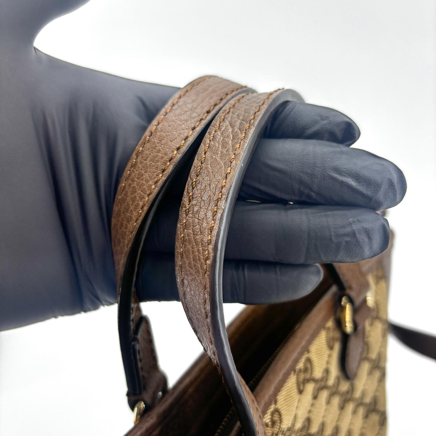 Gucci Bree GG Canvas Small Crossbody Bag Brown