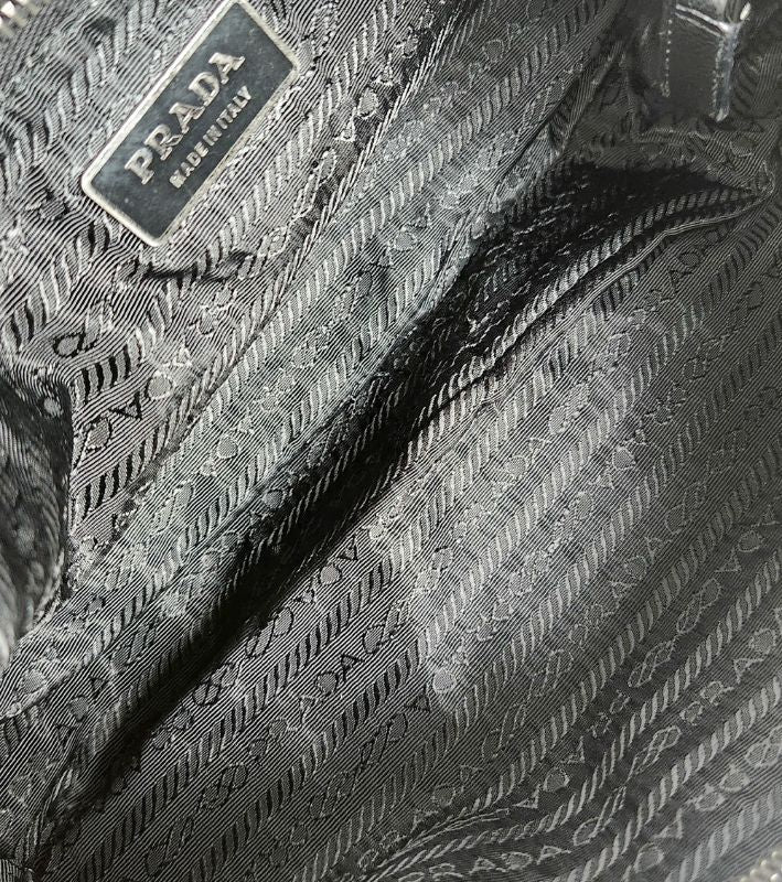 Prada Black Nylon Hobo Shoulder Bag