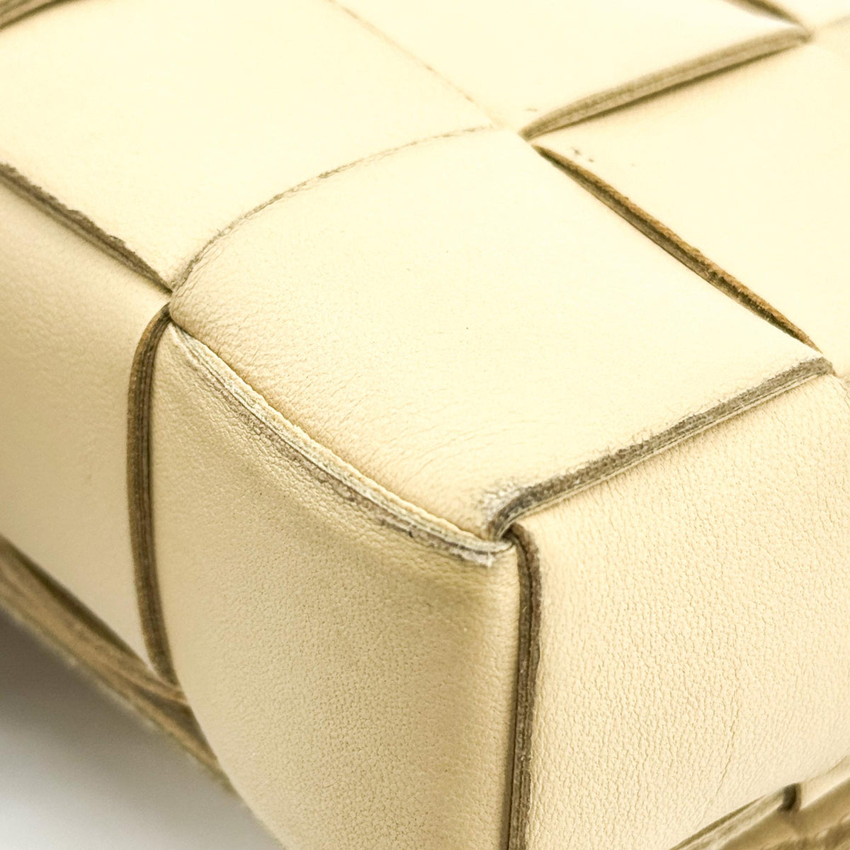 Bottega Veneta Cassette Strap Card Case Beige
