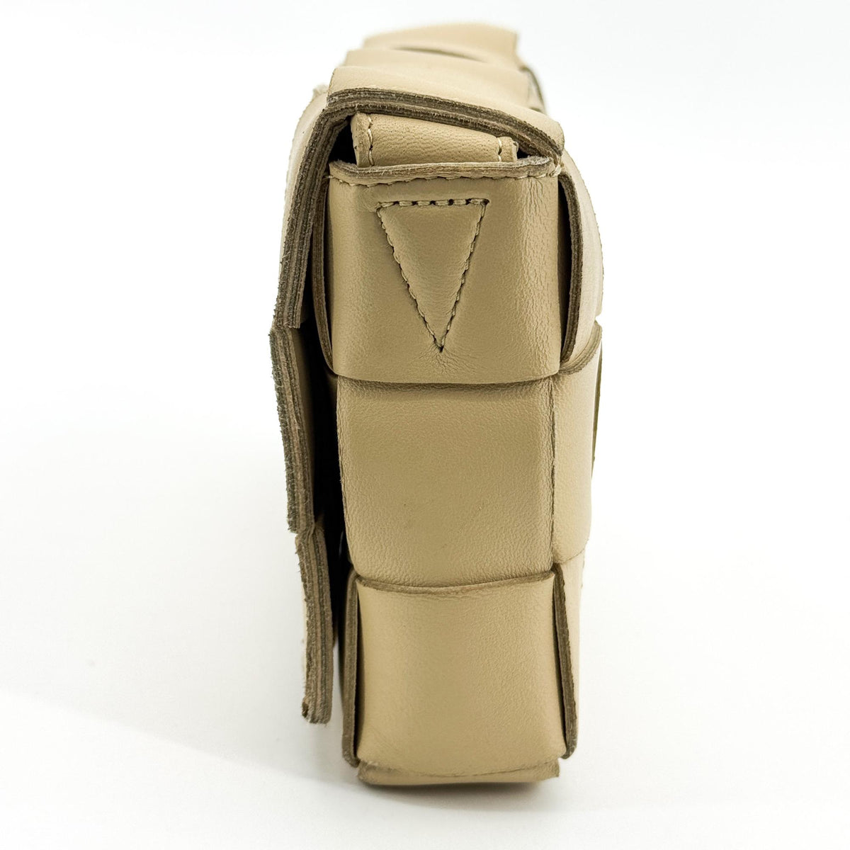 Bottega Veneta Cassette Strap Card Case Beige