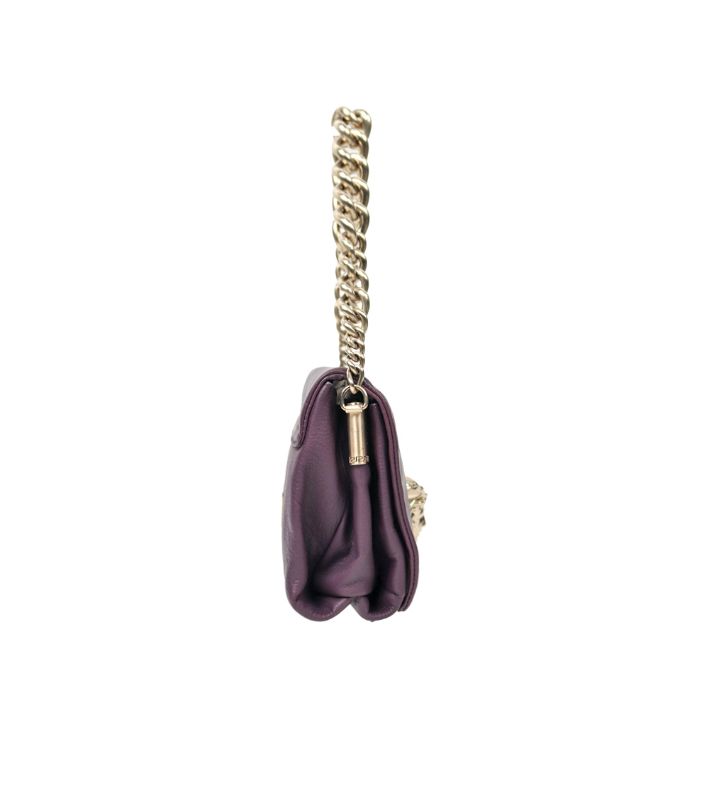 Versace Purple Sultan Chain Shoulder Bag