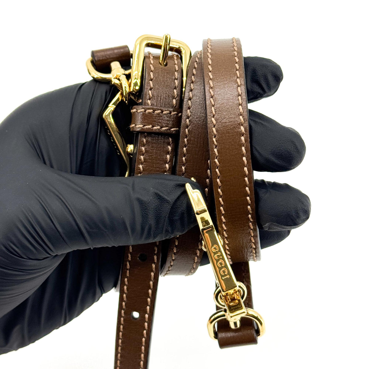 Gucci Horsebit 1955 Mini Top Handle Bag GG Supreme Brown