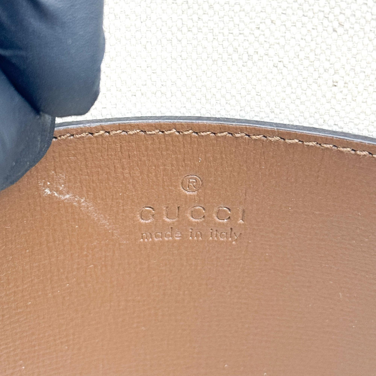 Gucci Horsebit 1955 Mini Top Handle Bag GG Supreme Brown
