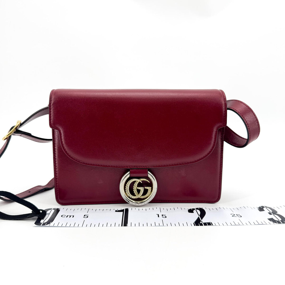 Gucci GG Ring Small Shoulder Bag Red