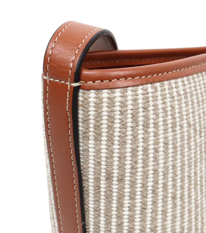 Celine beige triope bucket shoulder bag