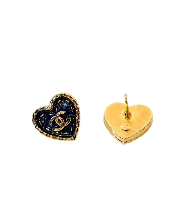 Chanel 22B Heart Earrings