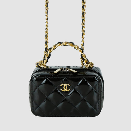 Top Handle Cosmetic Vanity Case Crossbody Bag AP3011