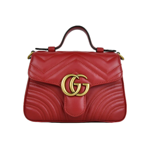 Small GG Marmont Top Handle Shoulder Bag Crossbody 547260