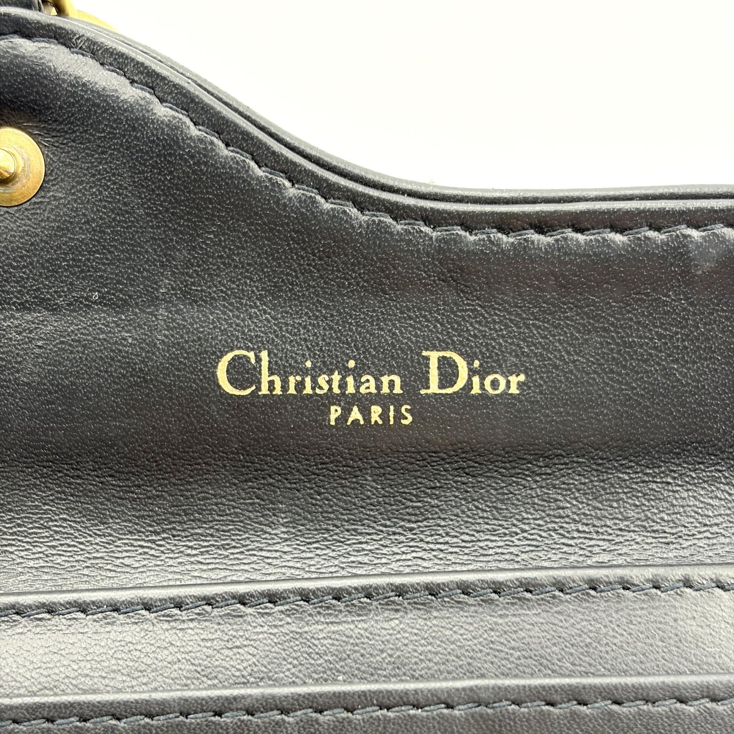 Dior Saddle Lotus Wallet Blue Oblique Jacquard