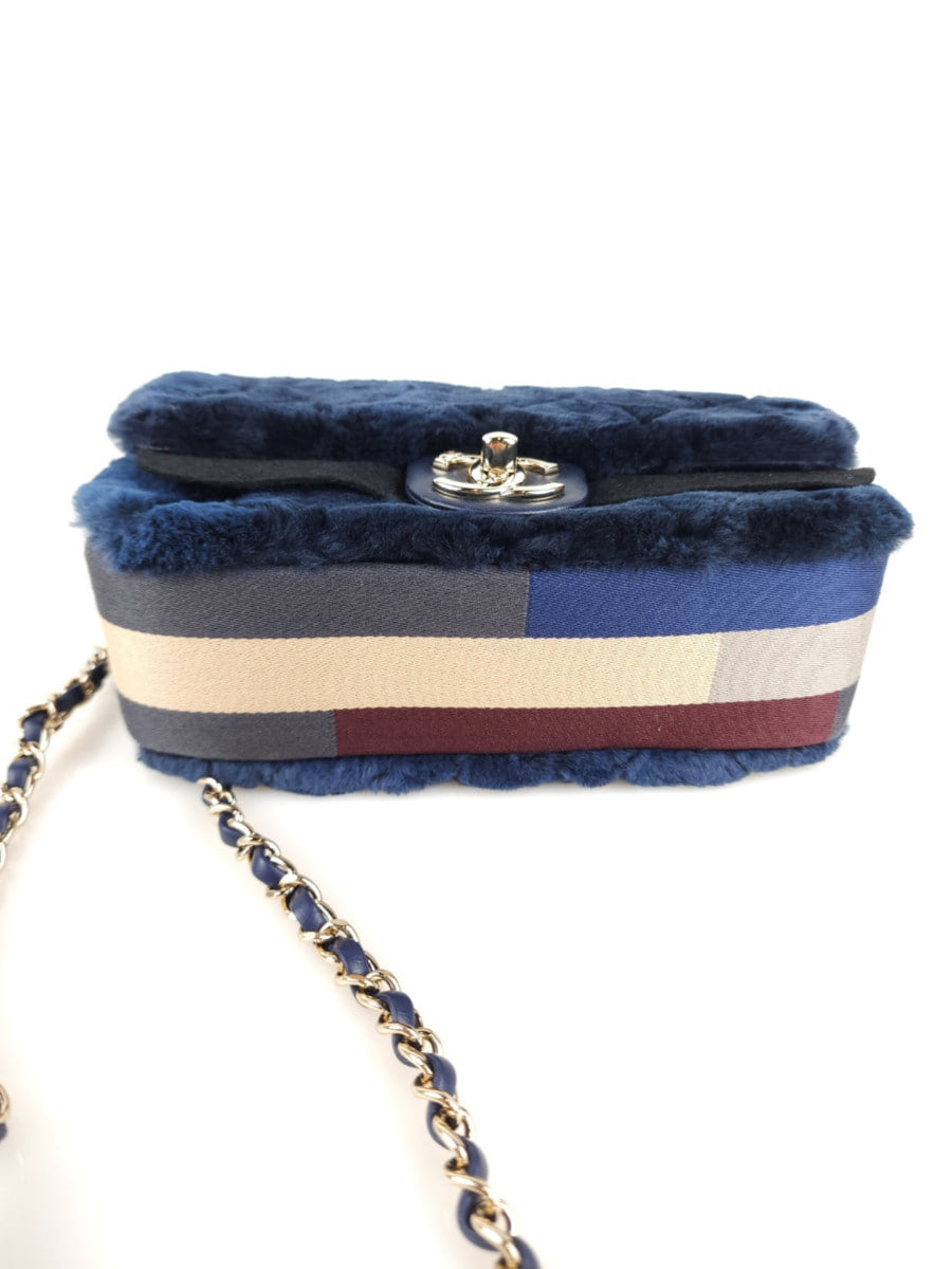 Mini Classic Shearling Flap Shoulder Bag Crossbody Bag