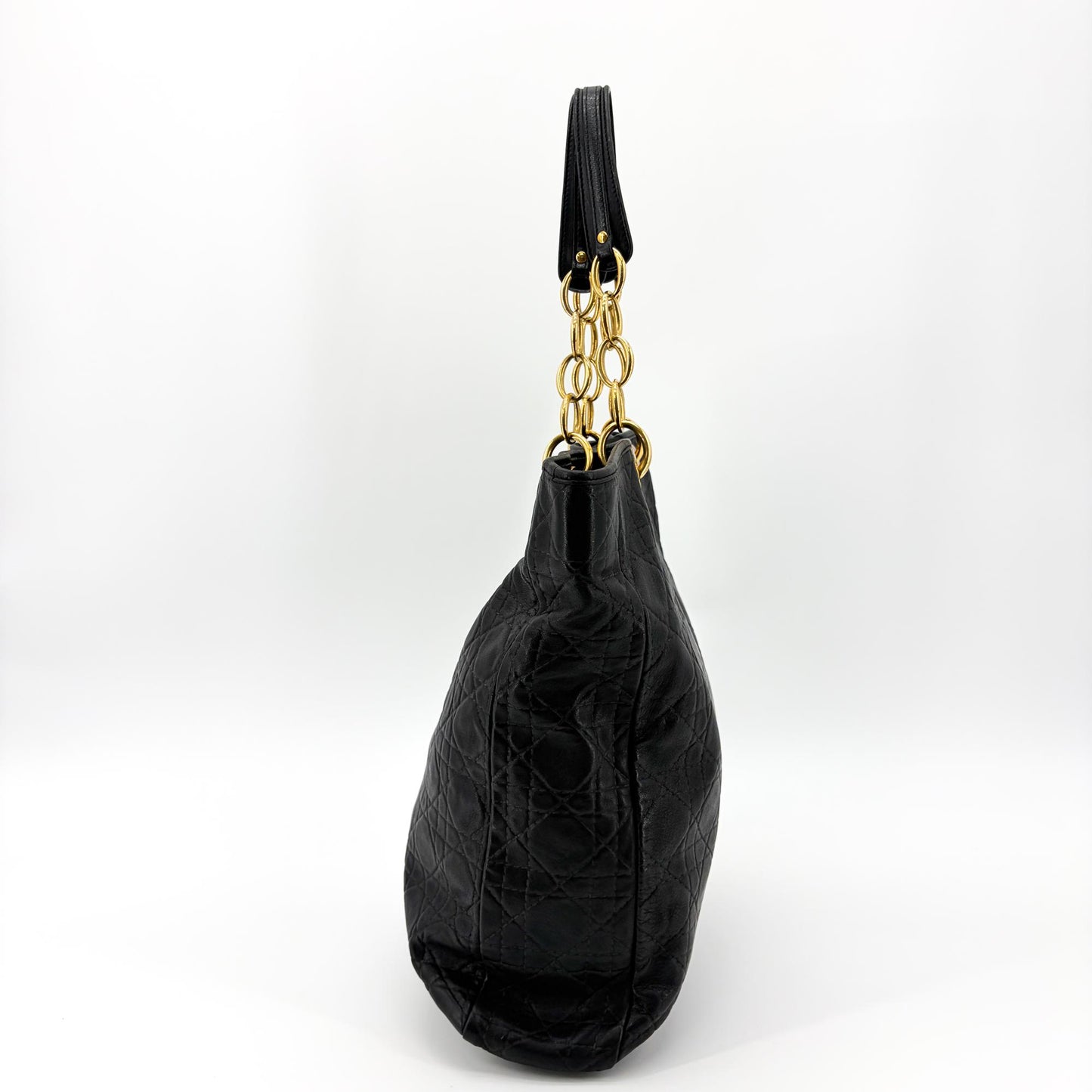 Dior Soft Shopper Bag Large Black Gold Hardware