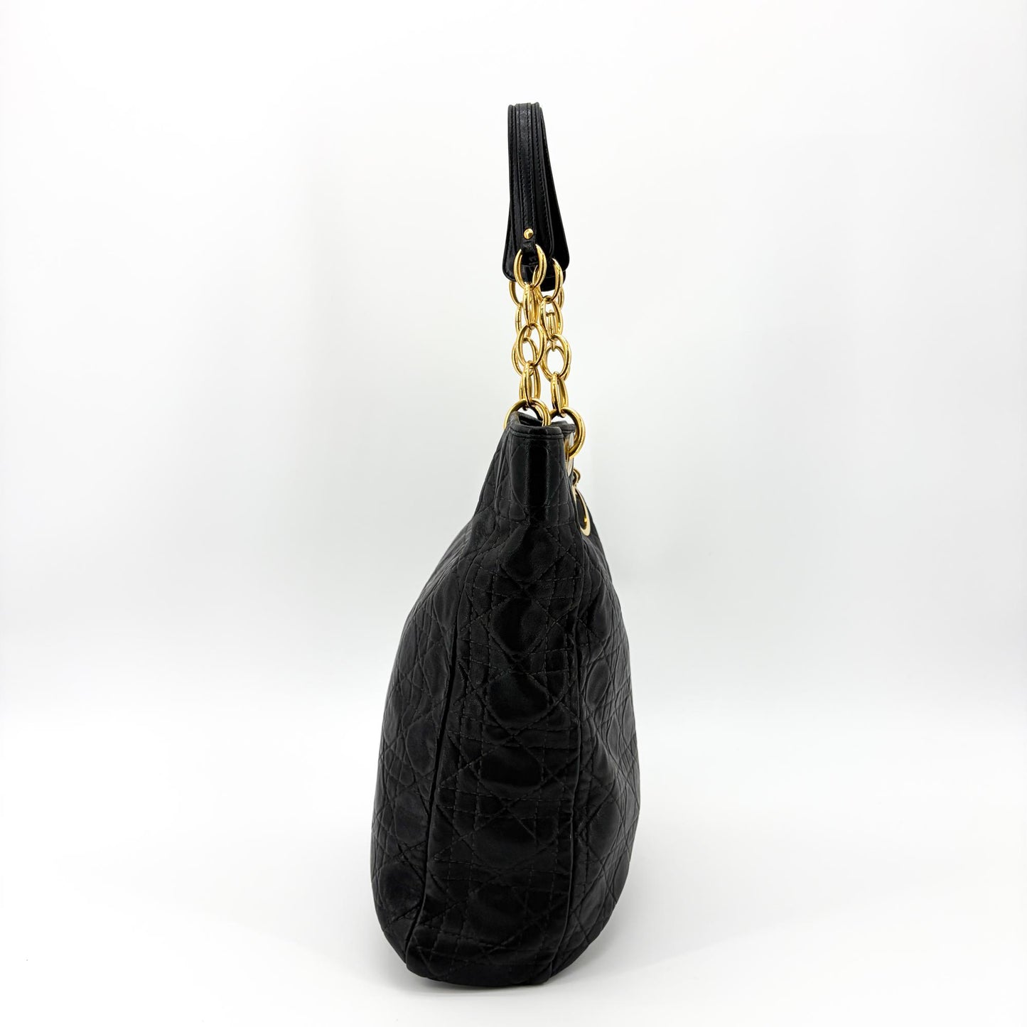 Dior Soft Shopper Bag Large Black Gold Hardware