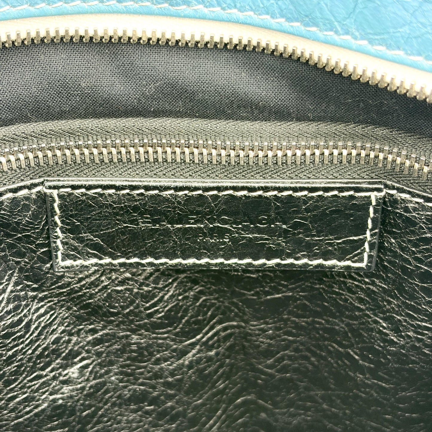 Balenciaga Bazaar Shopper Multi-Stripe Blue