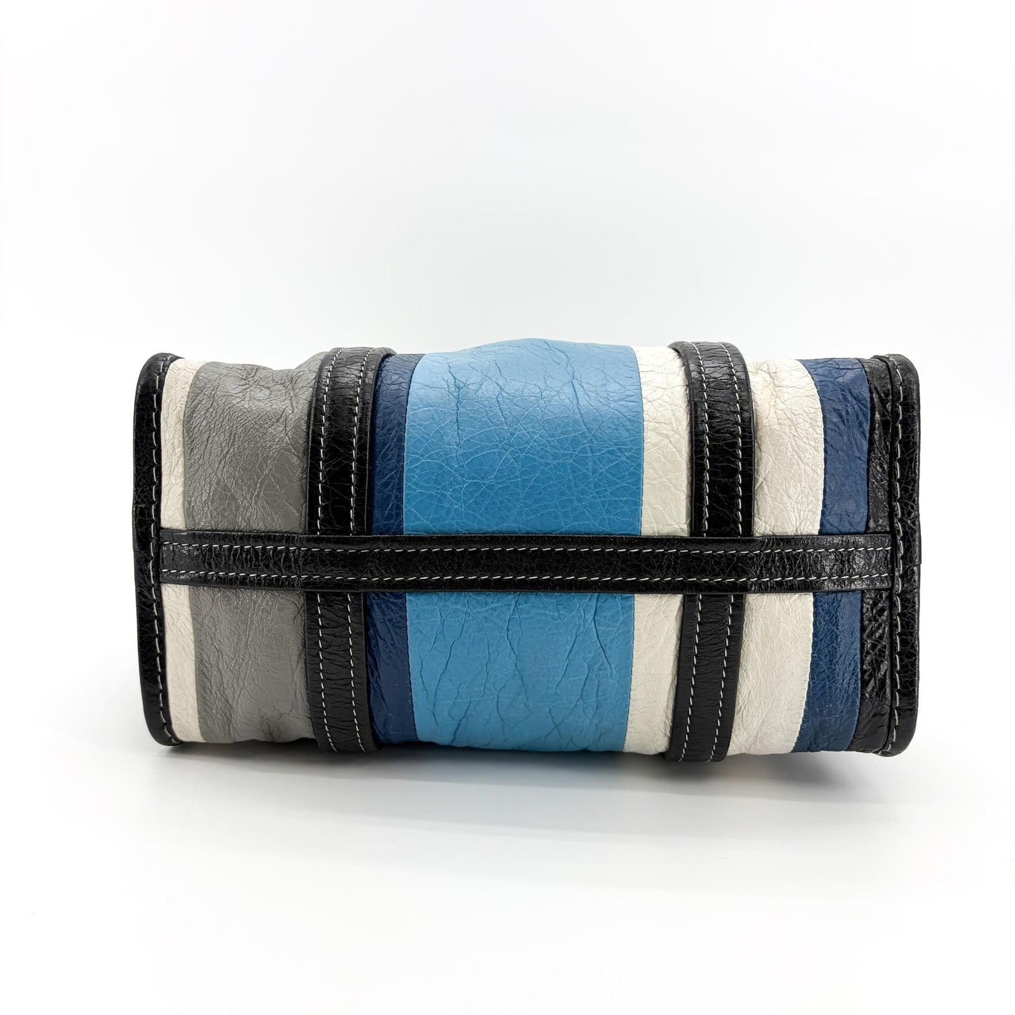 Balenciaga Bazaar Shopper Multi-Stripe Blue