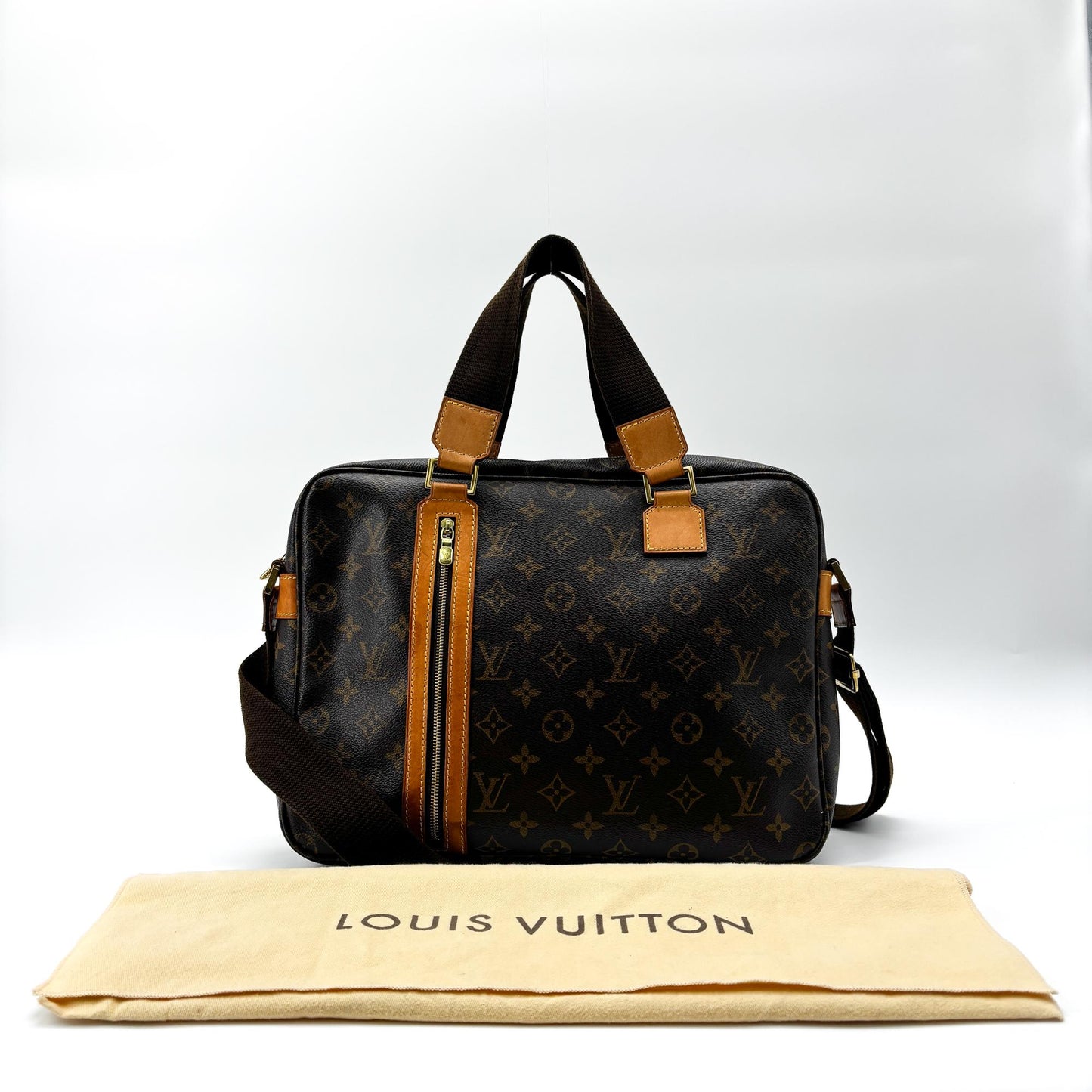 Louis Vuitton Monogram Porte Documente Bospore Briefcase Brown