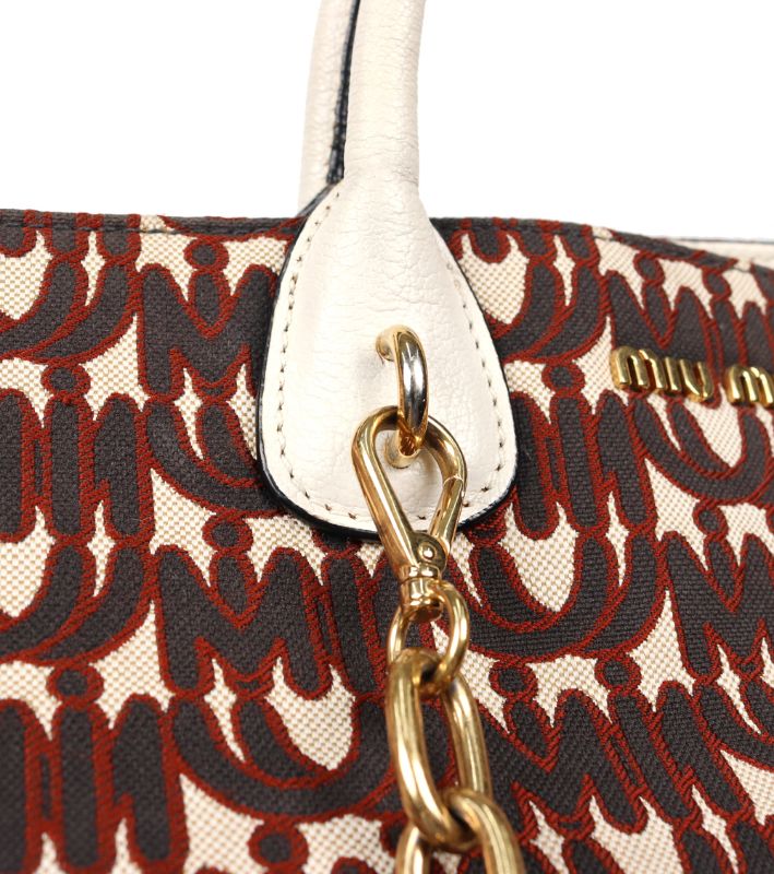 Miu Miu Jacquard shoulder bag