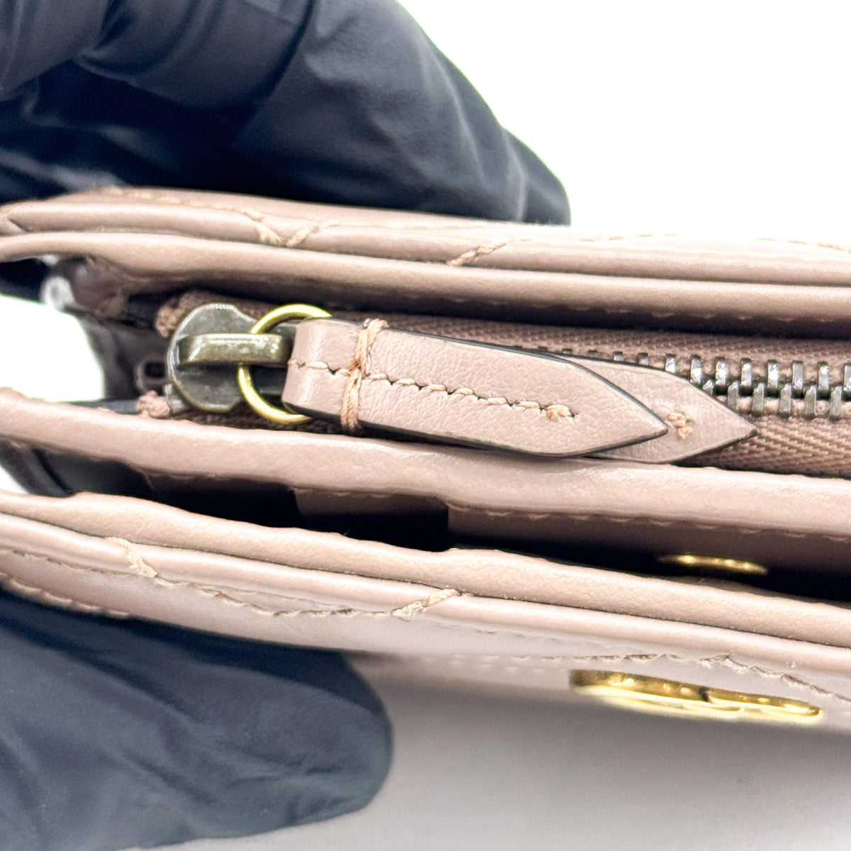 Gucci GG Marmont Card Case Wallet Brown
