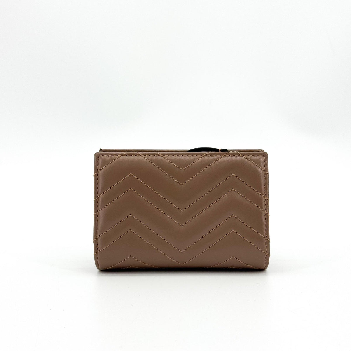 Gucci GG Marmont Card Case Wallet Brown
