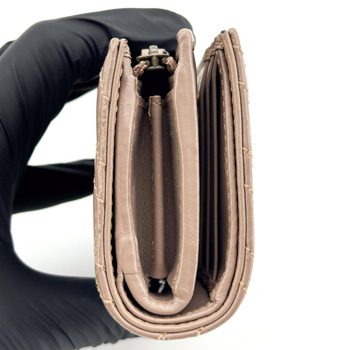 Gucci GG Marmont Card Case Wallet Brown