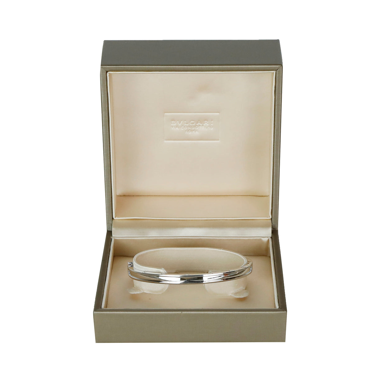 L B.Zero1 White Gold Bangle Bracelet