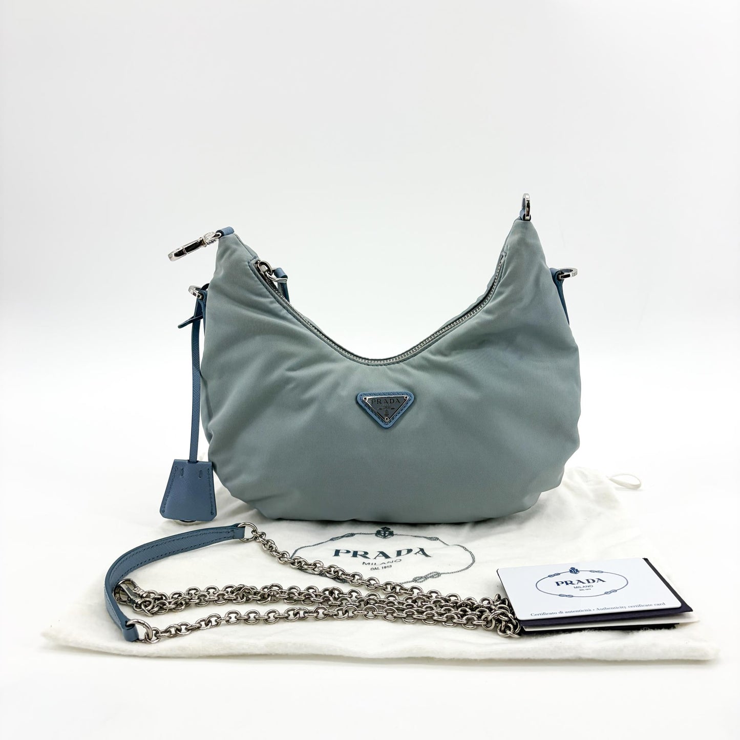 Prada Re-Edition 2005 Re-Nylon Shoulder Bag Astral Blue