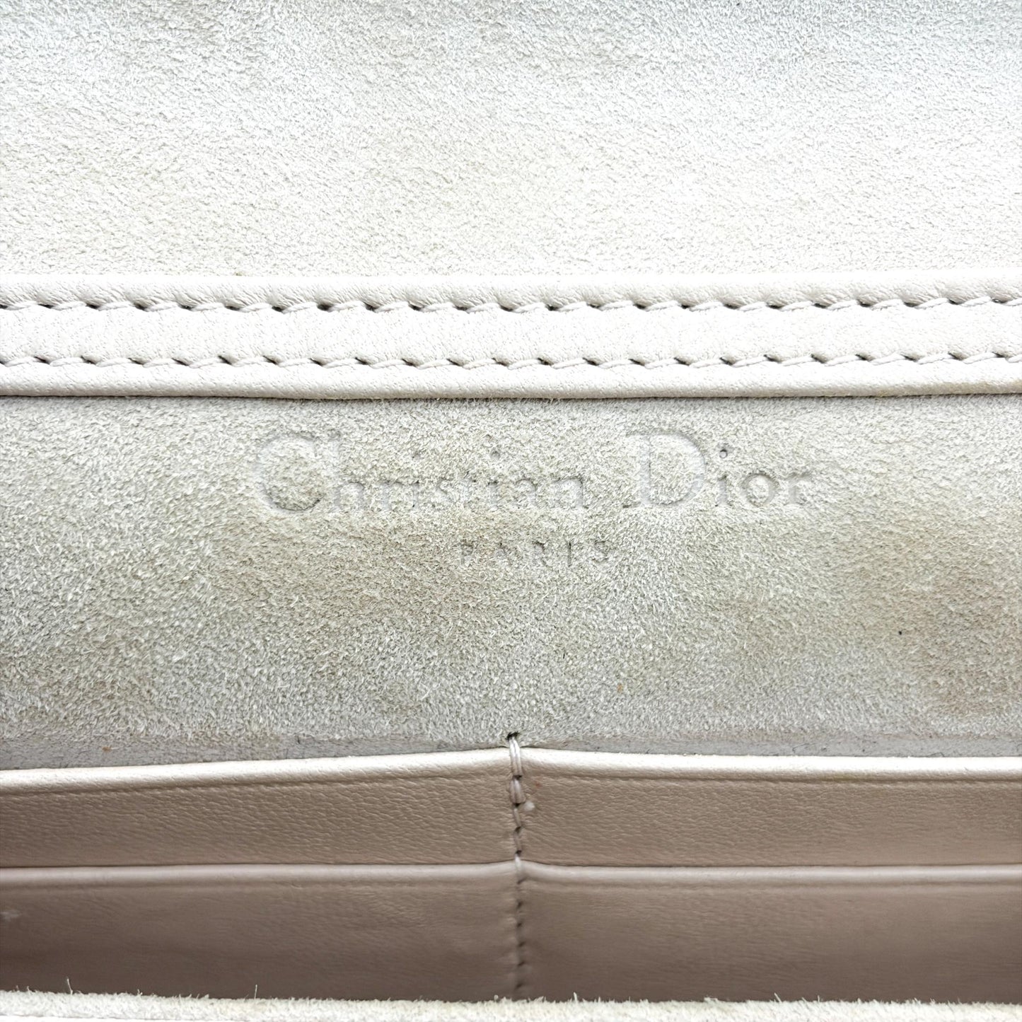 Dior Dior Addict Cannage Flap Bag Pink Beige Gold Hardware