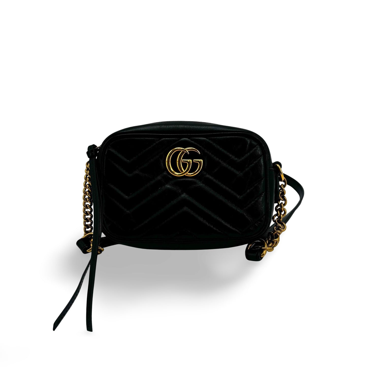 Gucci GG Marmont Small Matelassé Shoulder Bag Black