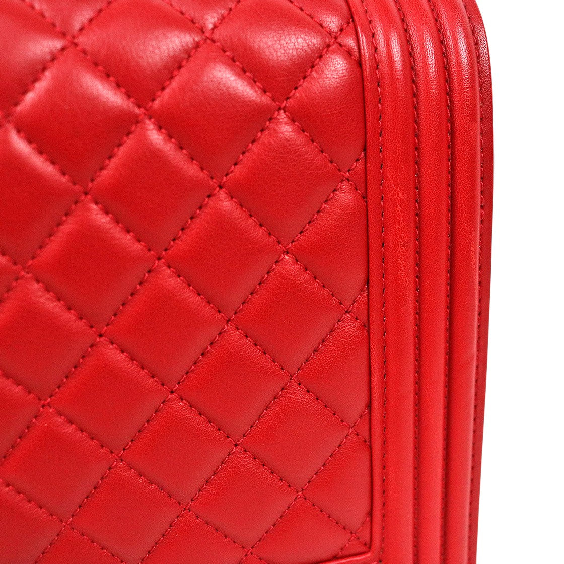 Chanel Large Red Boy Shoulder Bag