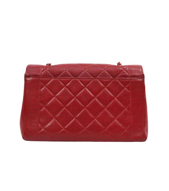 Chanel Red Caviar Diana Bag
