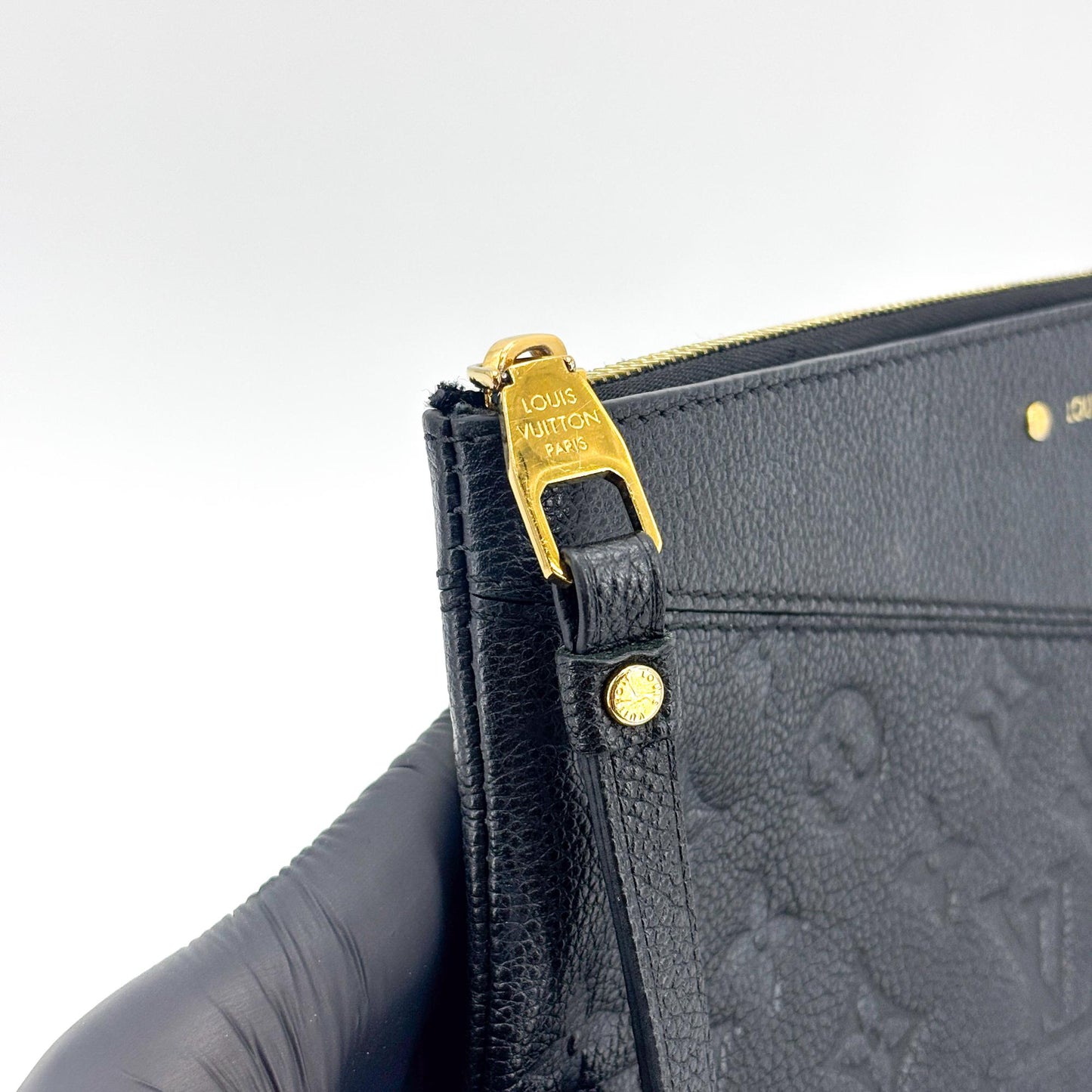 Louis Vuitton Monogram Empreinte Daily Pouch Black