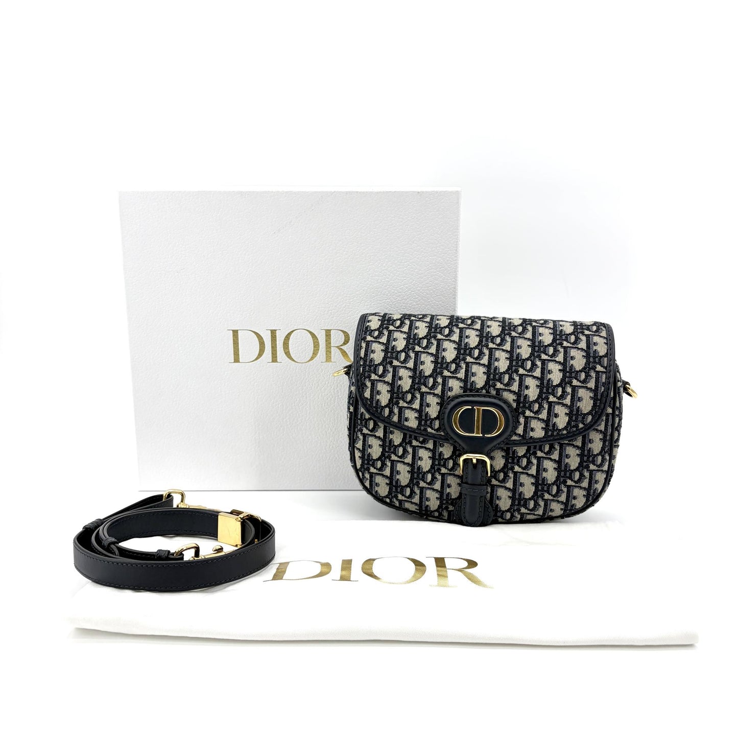 Dior Small Bobby Bag Blue Oblique Jacquard