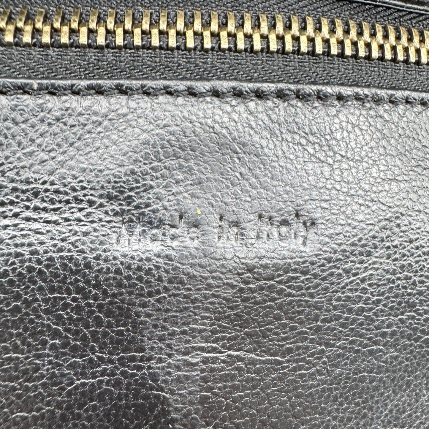 Celine Black Leather Luggage Tote Bag Black