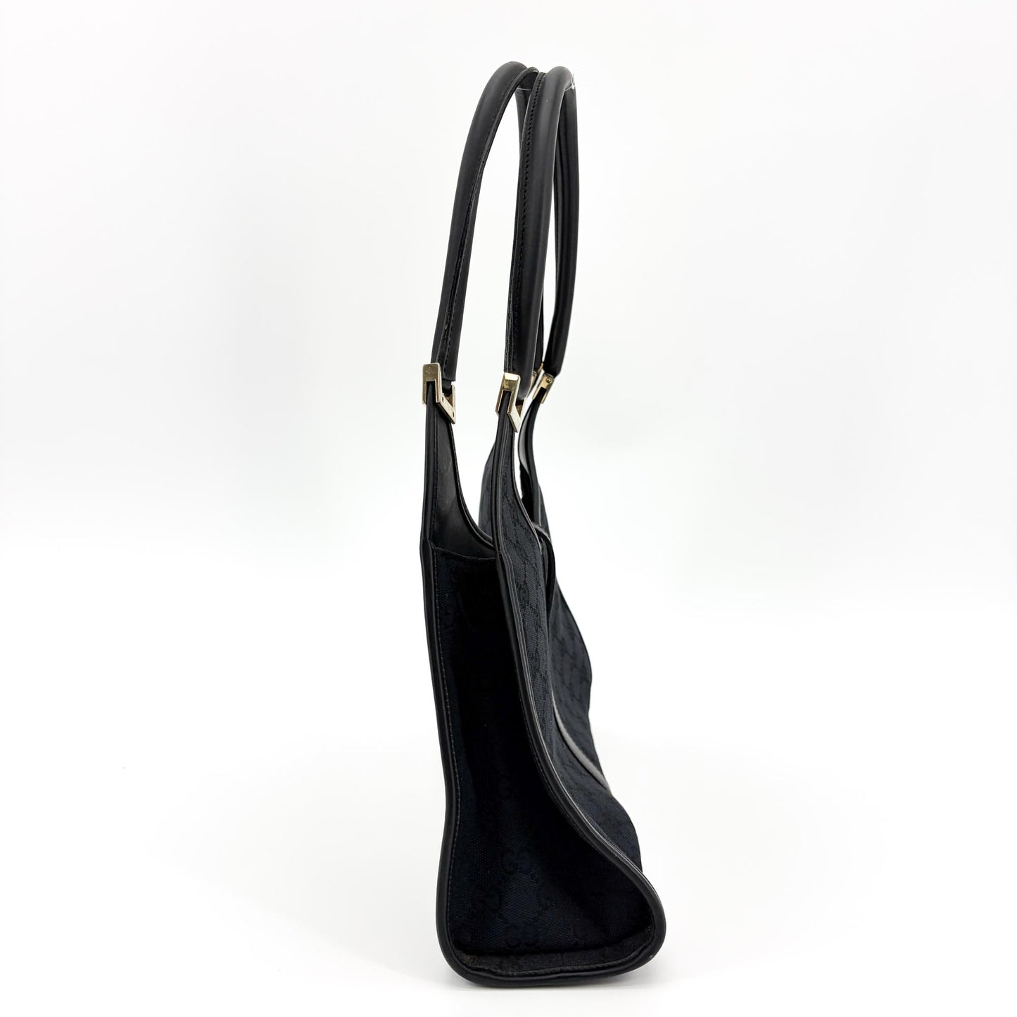 Gucci Jackie GG Canvas Shoulder Bag Black