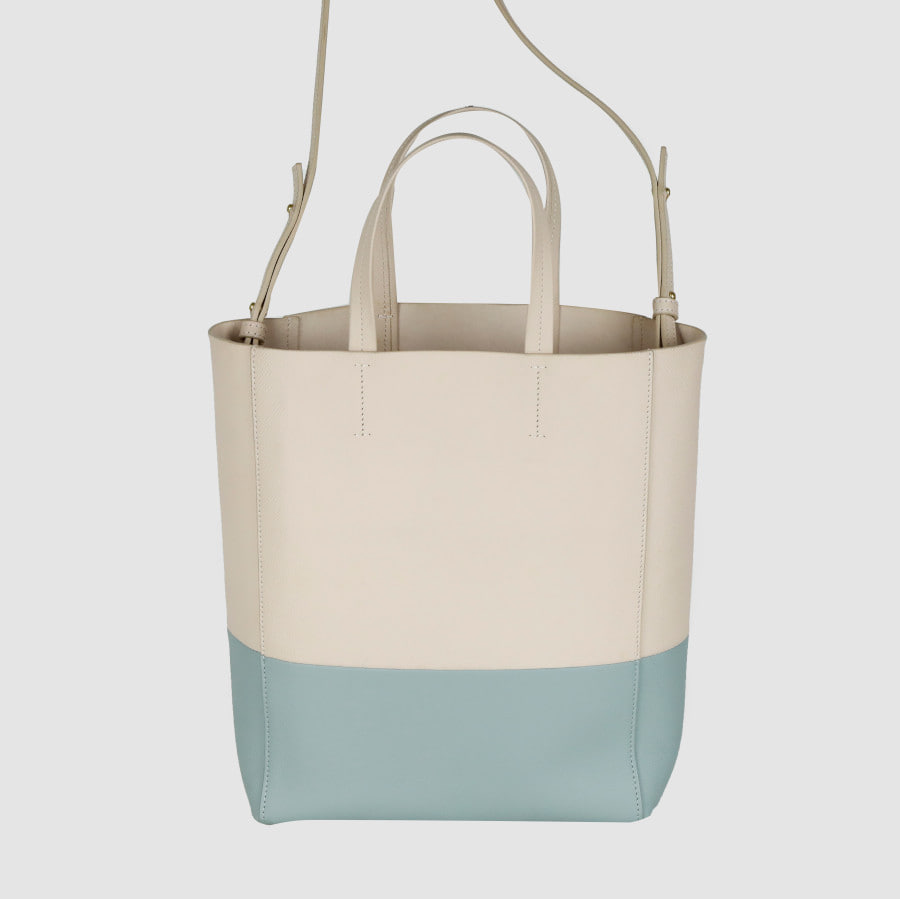Small Two-Tone Cabas Tote Bag Shoulder Bag
