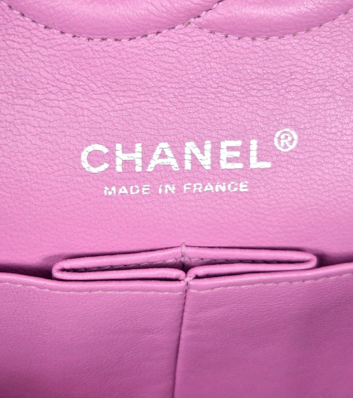 Chanel Purple Medium Lambskin Classic Double-Flap Bag