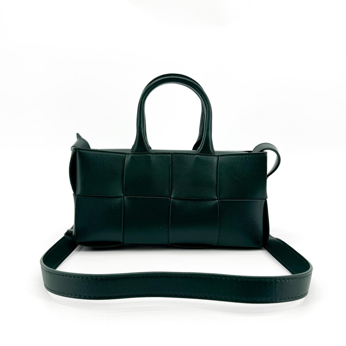 Bottega Veneta Mini Eastwest Arco Tote Bag Dark Green