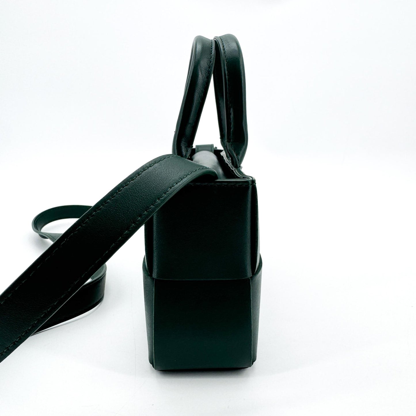 Bottega Veneta Mini Eastwest Arco Tote Bag Dark Green