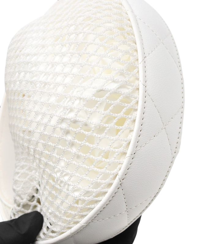 Chanel White Mesh Hobo Shoulder Bag