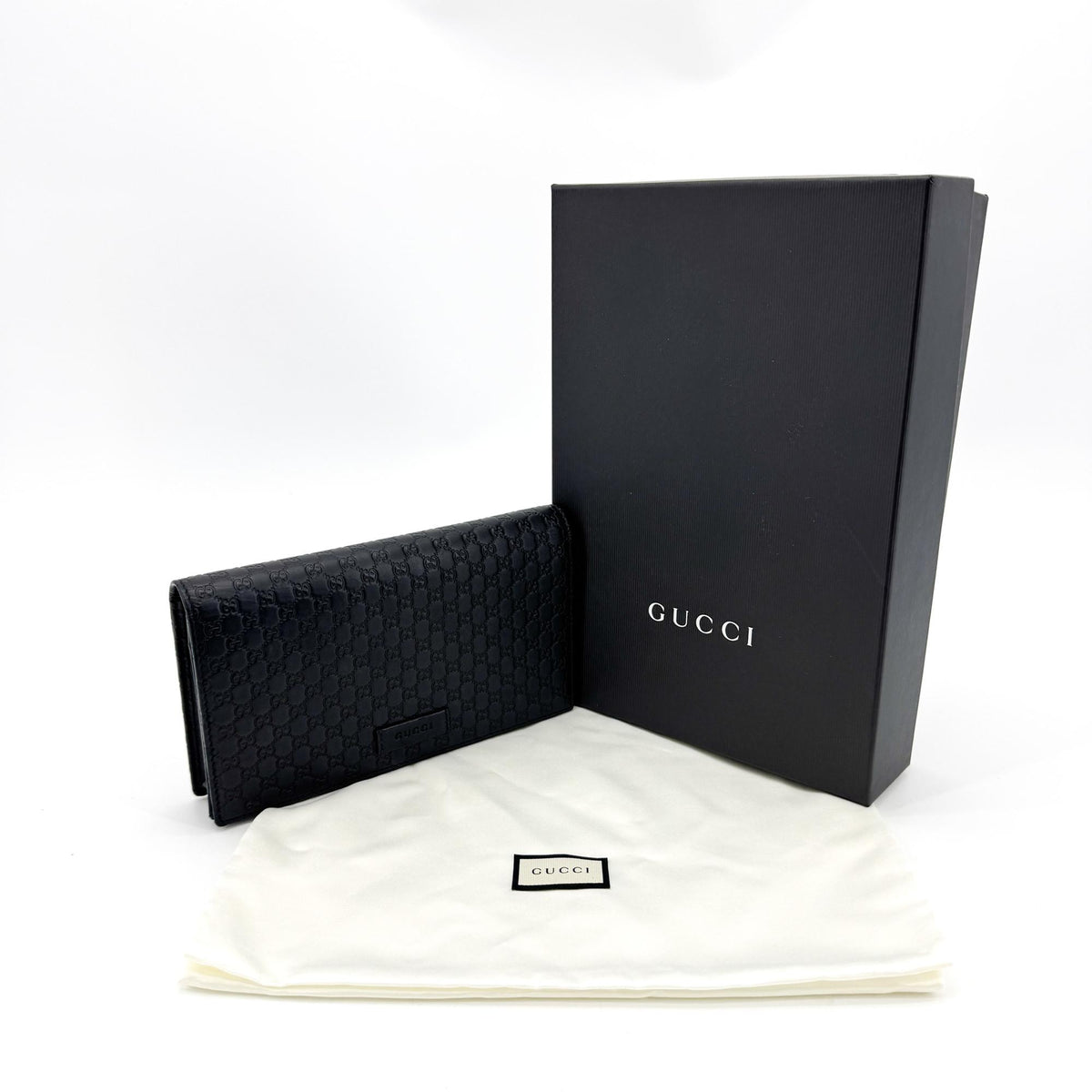 Gucci Microguccissima long wallet black