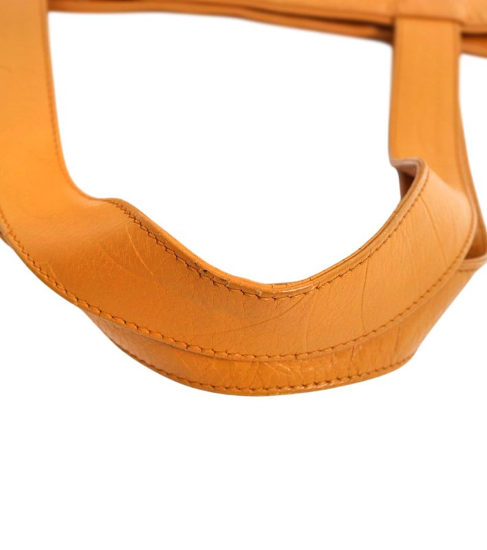 Chanel Brown CC Logo Embossed Shoulder Bag