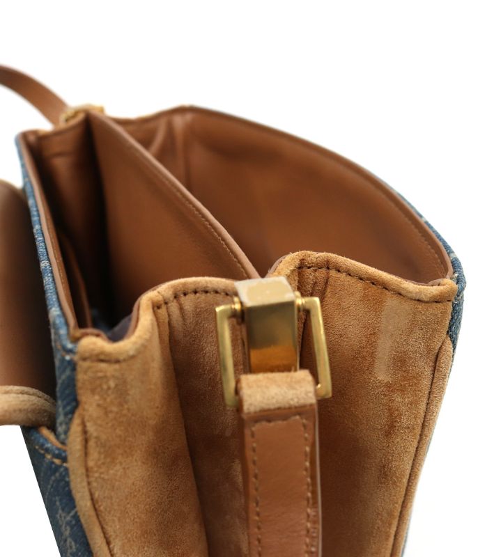Saint Laurent Denim Shoulder Bag