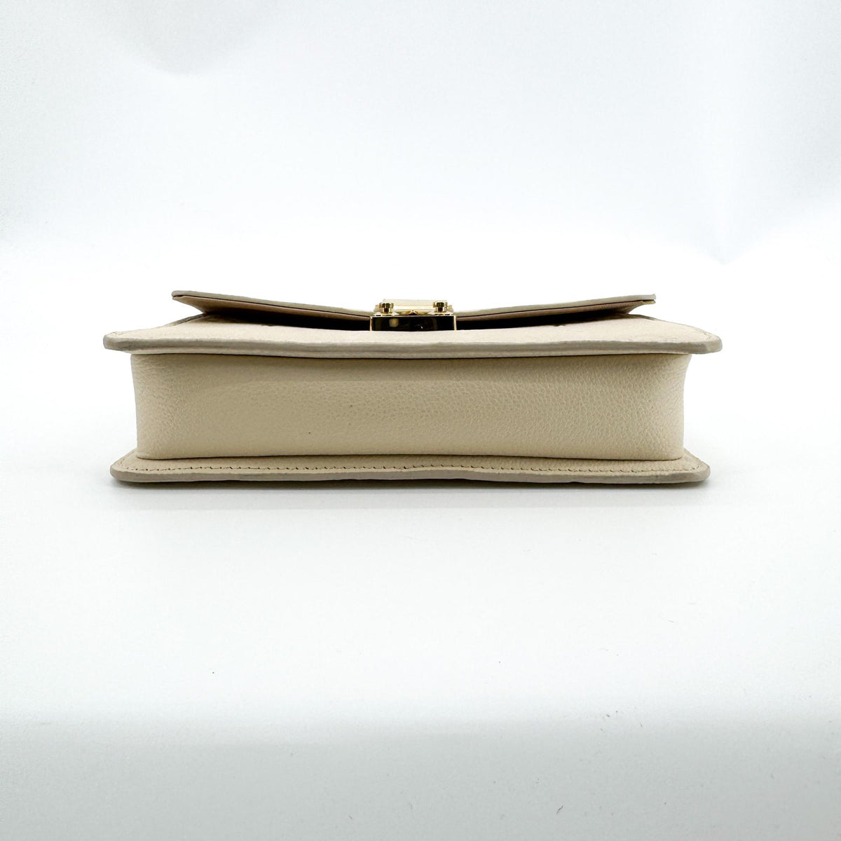 Louis Vuitton Monogram Empreinte Pochette Métis East West Chain Crossbody Bag Cream