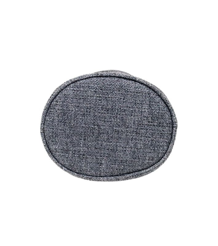 Chanel Gray Deauville Bucket Bag