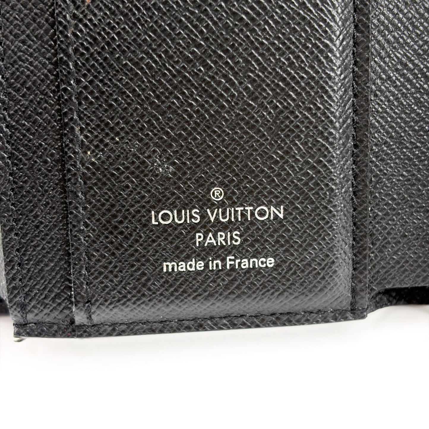 Louis Vuitton Epi Twist Compact Wallet Black Silver Hardware
