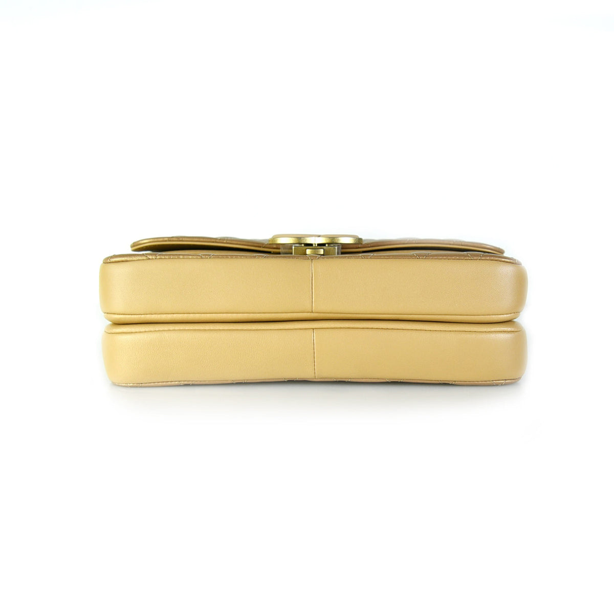 Double flap shoulder bag