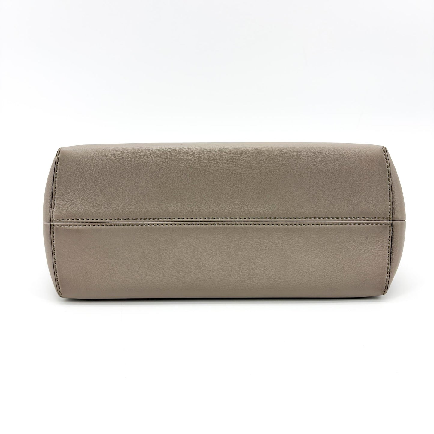 Fendi By The Way Medium Boston Bag Greige Burgundy Orange