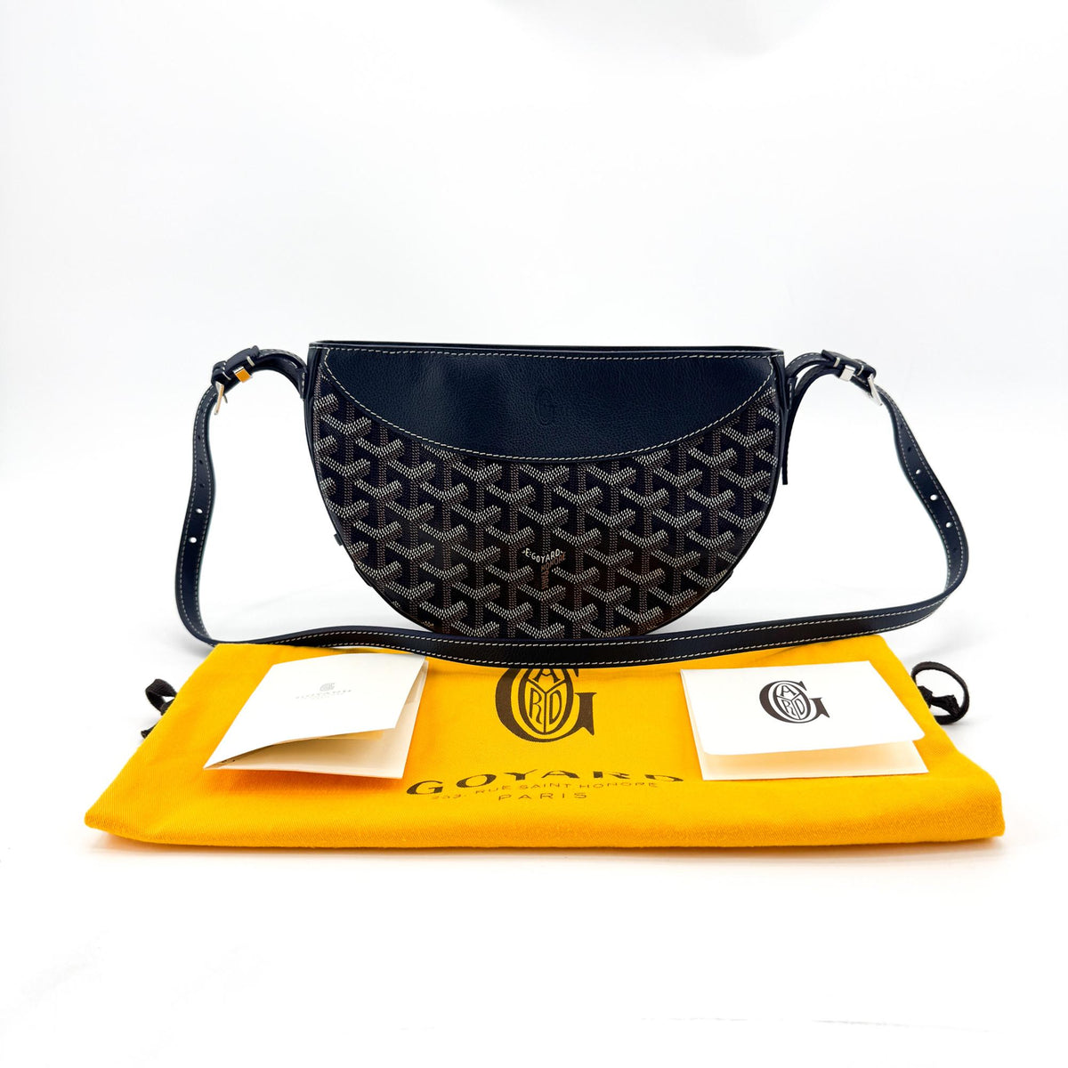 Goyard Hirondel PM Crossbody Bag Navy