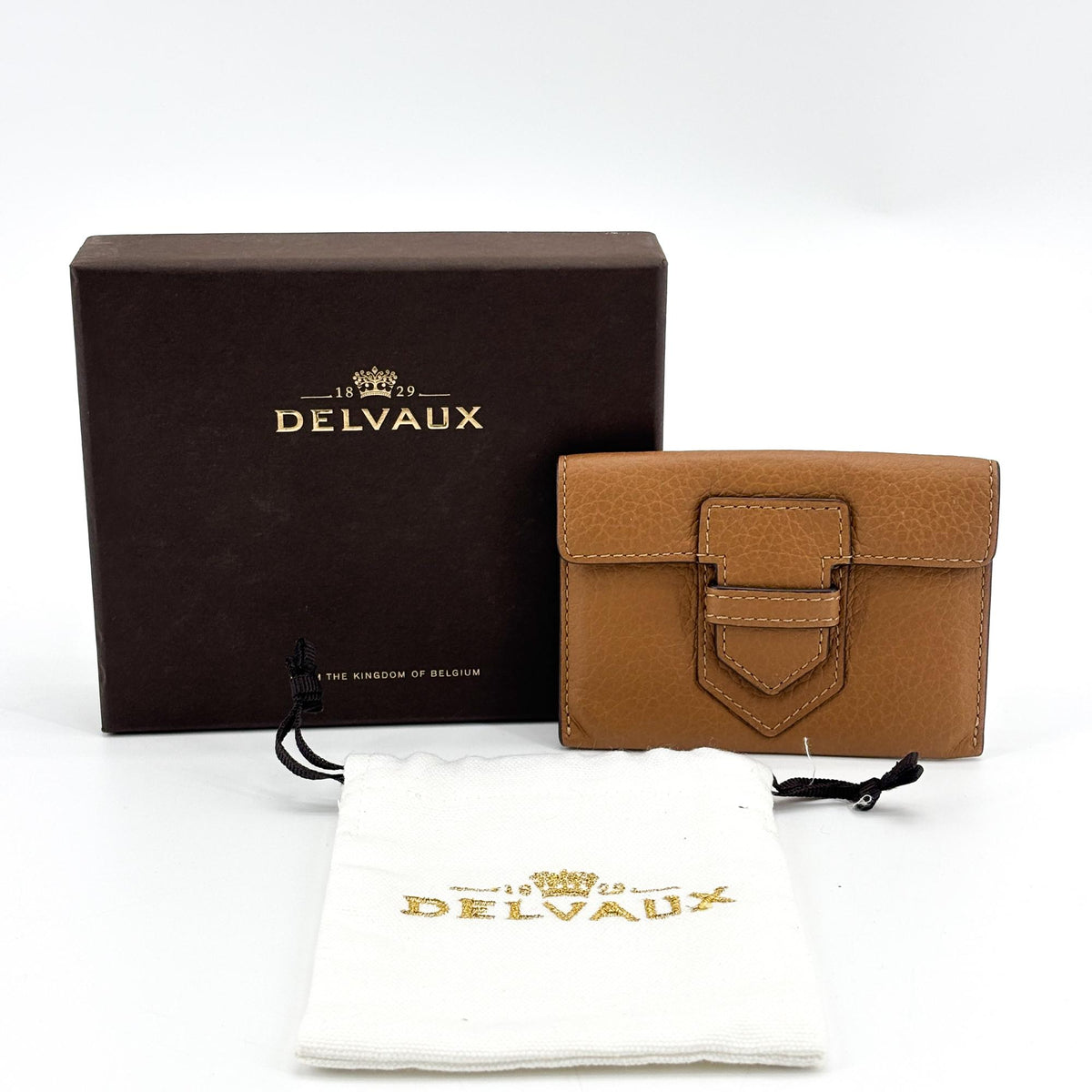 Delvaux Présée Trifold Taurillon Soft Vegetal