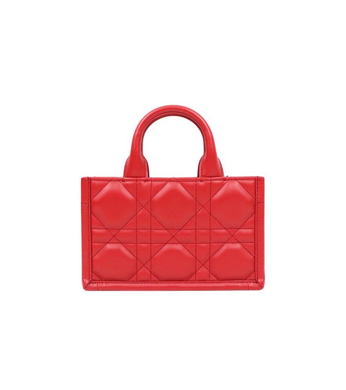Dior Red Mini Book Tote Bag